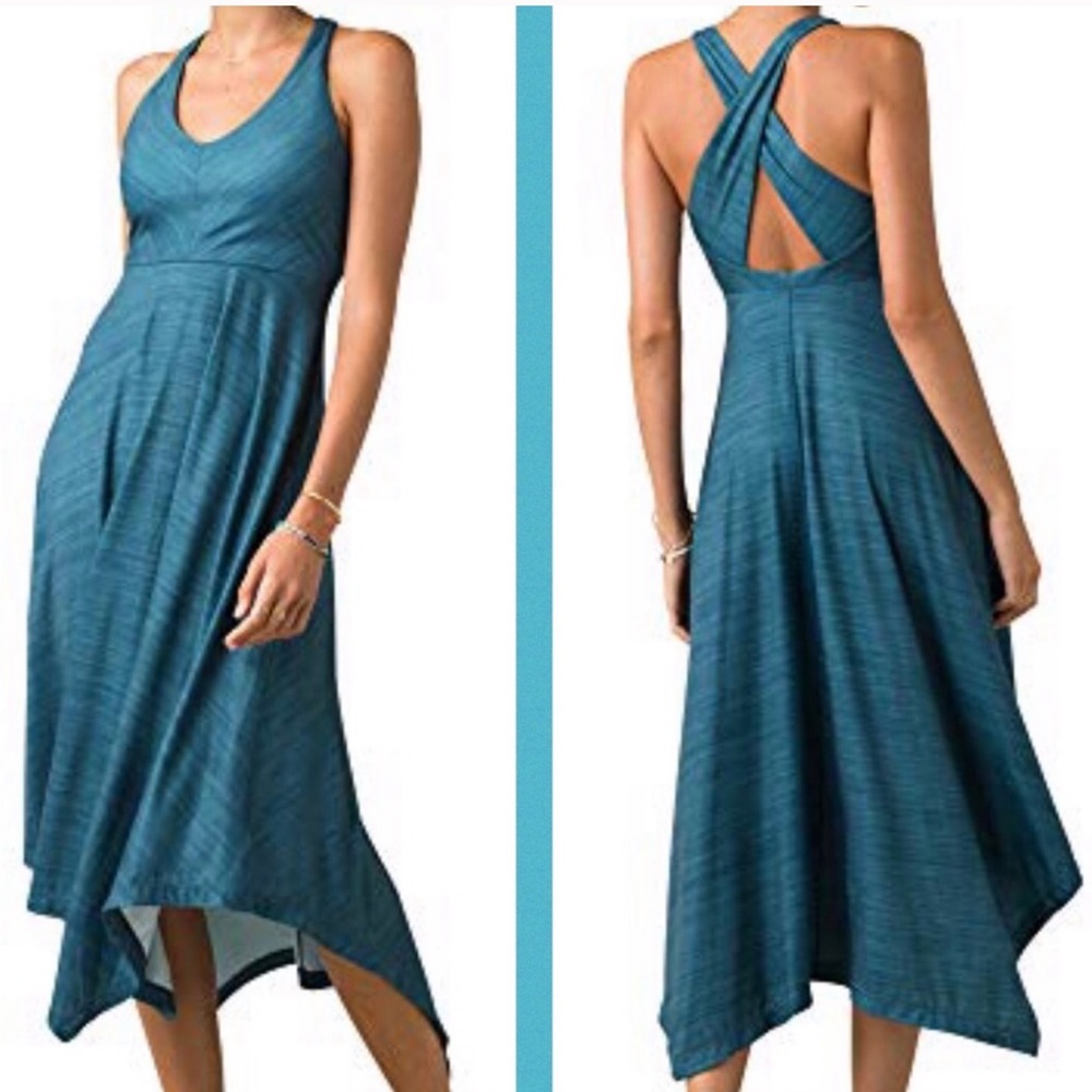 Prana • Josepina Linea Atlantic teal maxi dress